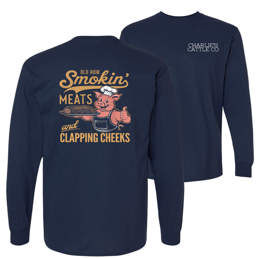 Smokin' Meats & Clapping Cheeks Long Sleeve Tee