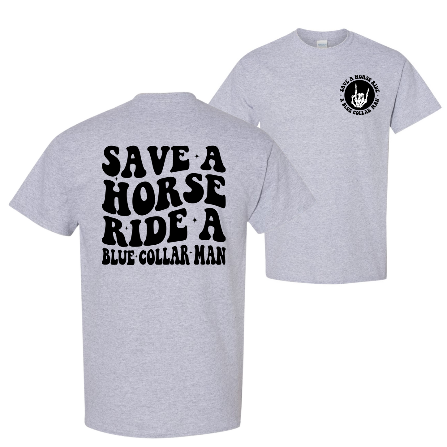 Ride A Blue Collar Man T-Shirt