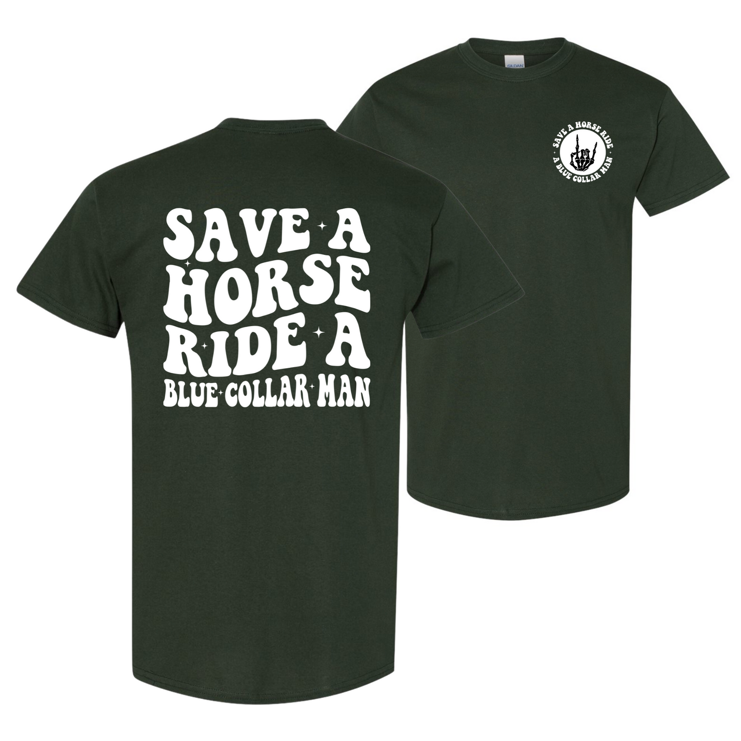 Ride A Blue Collar Man T-Shirt