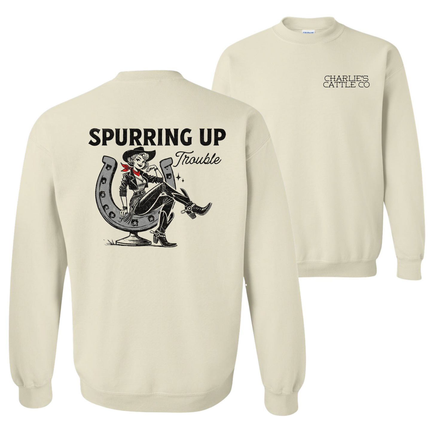 Spurring Up Trouble Sweatshirt