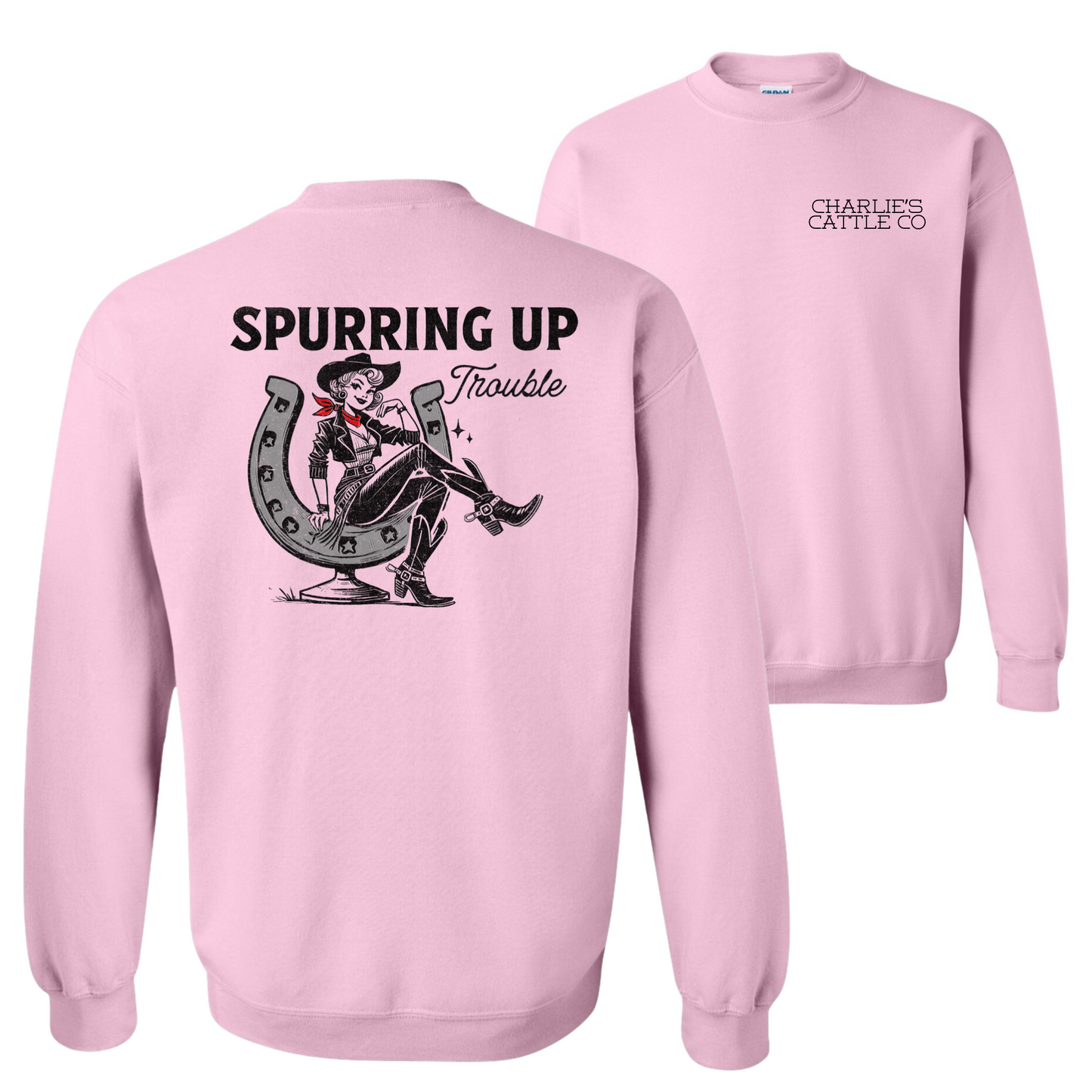 Spurring Up Trouble Sweatshirt