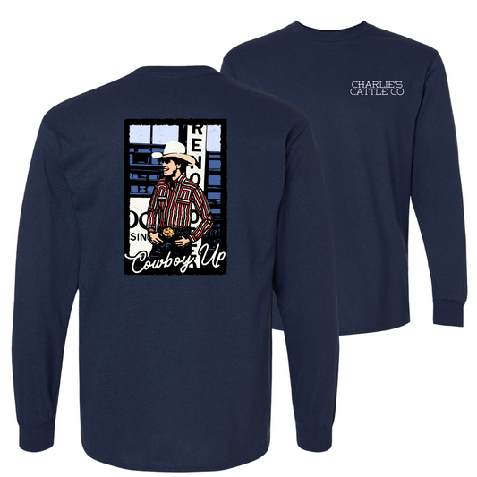 Lane Frost Cowboy Up Long Sleeve Tee