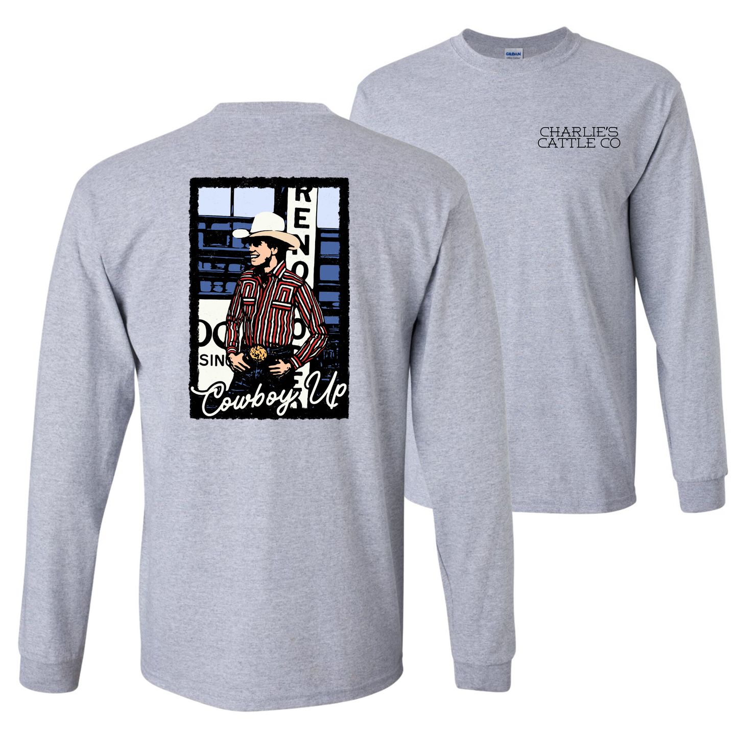 Lane Frost Cowboy Up Long Sleeve Tee