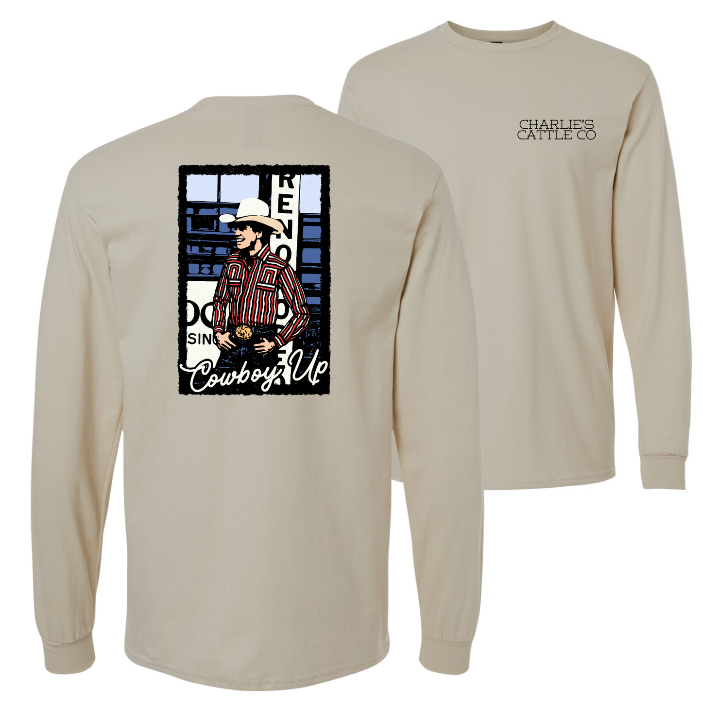 Lane Frost Cowboy Up Long Sleeve Tee