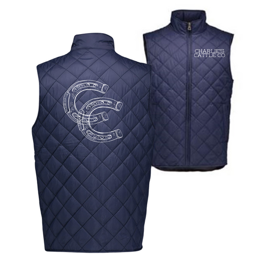 Charlie's Cattle Co Diamond Stitched Vest