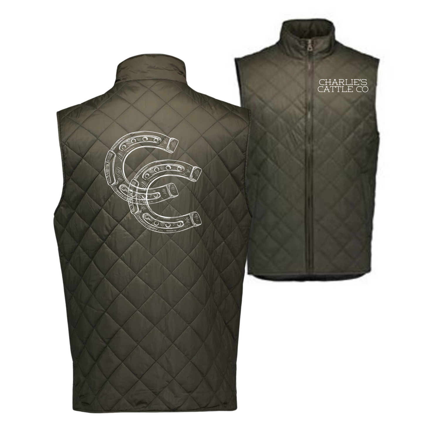 Charlie's Cattle Co Diamond Stitched Vest