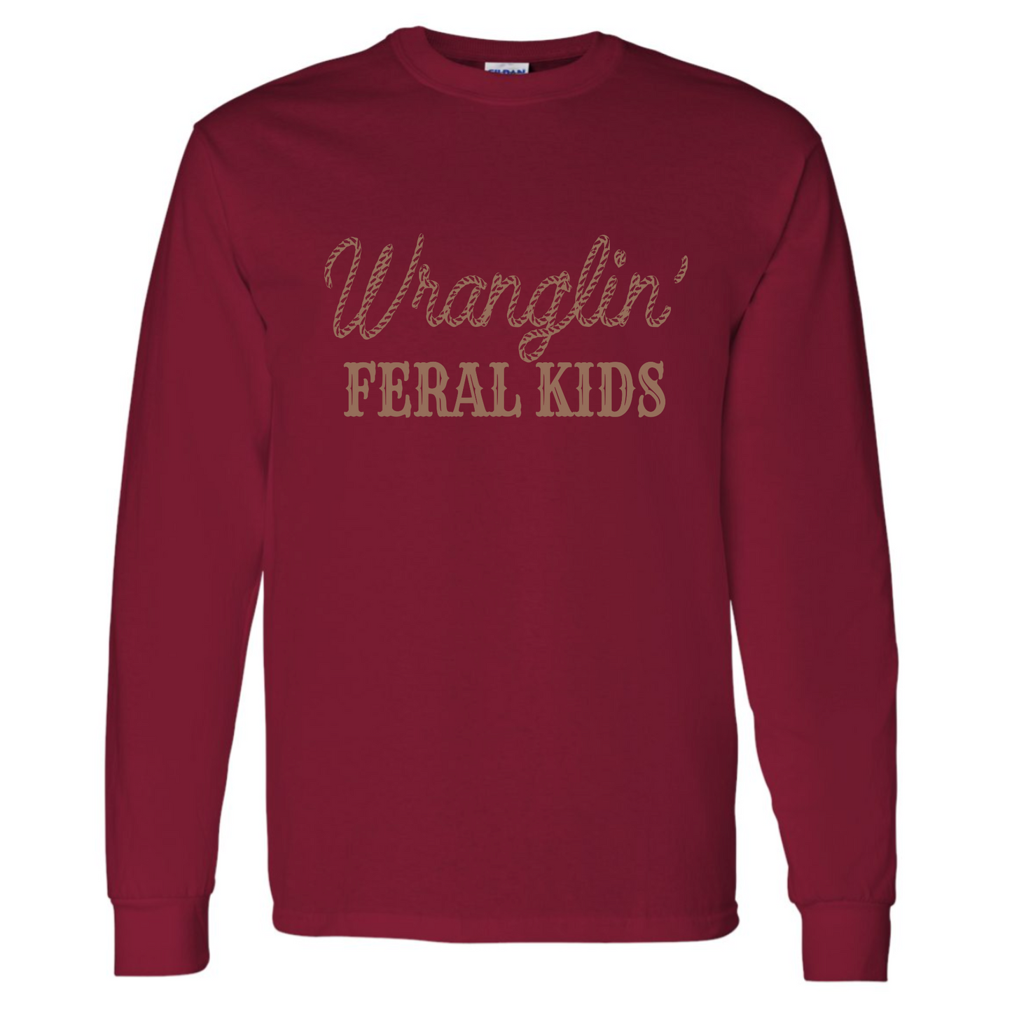 Wranglin' Feral Kids Long Sleeve Tee