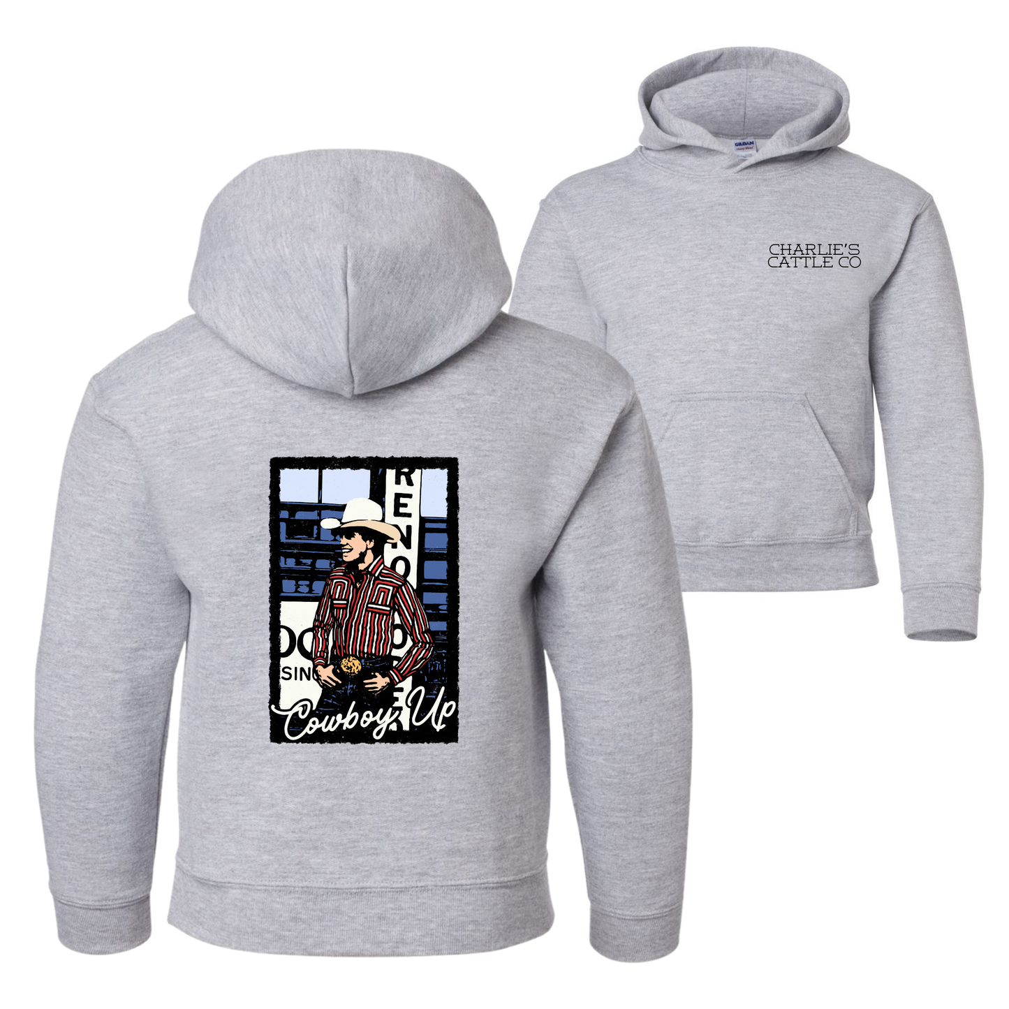 Lane Frost Cowboy Up Youth Hoodie